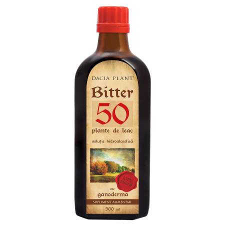 PRODUSE - Bitter din 50 plante de leac cu ganoderma, 500 ml