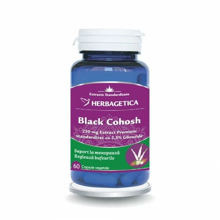 Multivitamine si minerale adulti - Black Cohosh HERBAGETICA 60 capsule vegetale