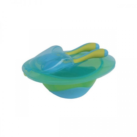Accesorii - Bol baza antiderapanta cu tacâmuri și capac R0541