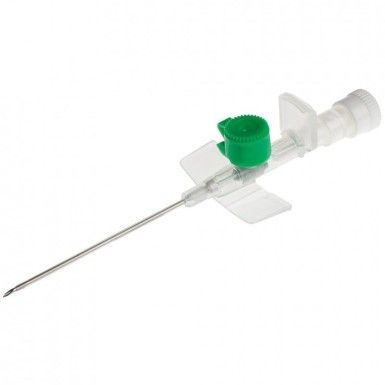 PRODUSE - Branulă verde cu valvă G18