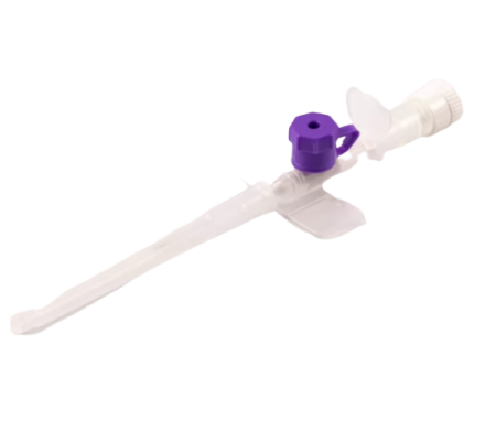 Produse Tehnico-Medicale - Branulă cu valvă violet G26 Euromed