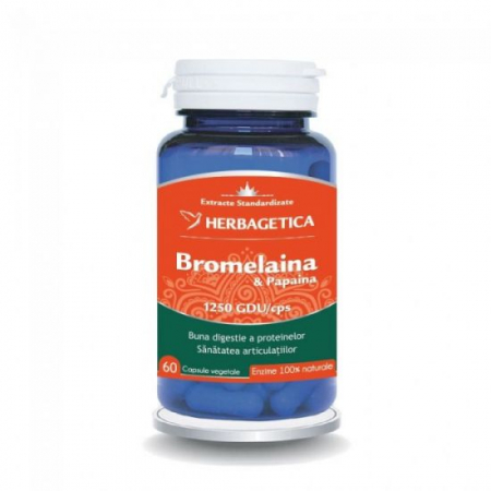Altele - Bromelaina & Papaina, 60 capsule