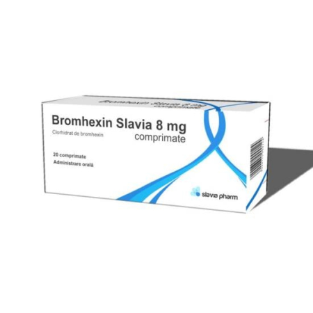 Sistemul Respirator - Bromhexin Slavia 8Mg X 20 Comprimate