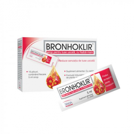 PRODUSE - Bronhoklir Sirop Tuse Uscata X 15 Plicuri