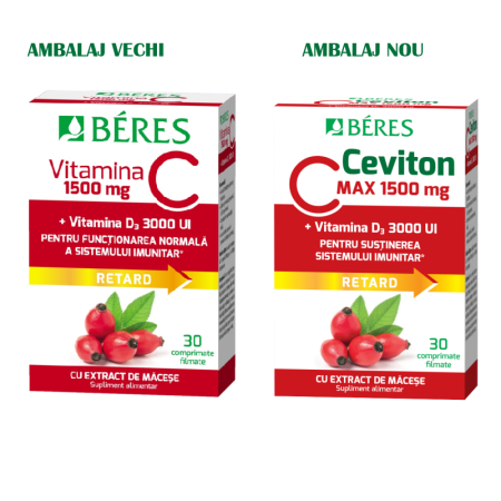 Vitamine Si Suplimente - C-Vitamin 1500 mg 100 tablete filmate JutaVit