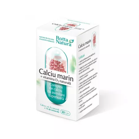 Sunt femeie și am o vârstă... - Calciu Marin+Vitamina D2 Naturala X 30 Capsule