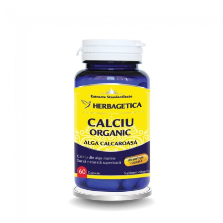 Alergii - Calciu Organic 60 capsule Herbagetica