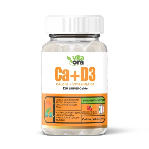 Reumatologie Si Traumatisme - Calciu + Vitamina D3 120 jeleuri VitaOra