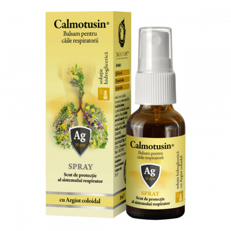 Produse autohtone - Calmotusin spray cu argint coloidal, 20 ml