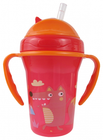 Promotiile lunii Septembrie - Cană sport cu pai si mânere 210 ml R0636