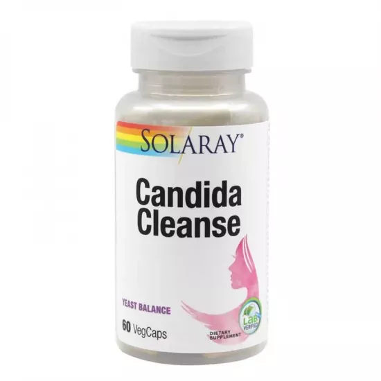 Protectie Solara - Candida Cleanse Solaray 60 capsule, Secom