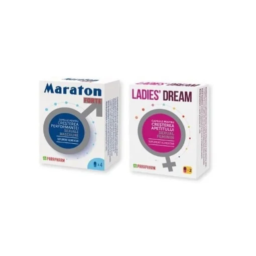 Tonice Sexuale - Capsule MARATON FORTE, 4 buc + Capsule LADIES DREAM, 2 buc - Pachet PROMO