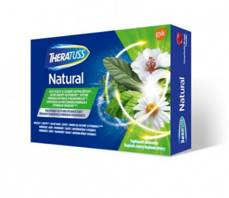 PRODUSE - Theratuss Natural, 16 comprimate de supt
