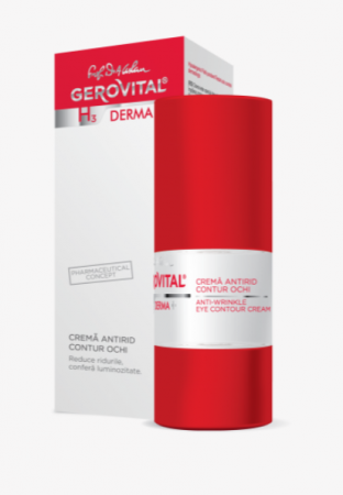 Altele - Gerovital H3 Derma Cremă antirid contur ochi (3880), 15 ml