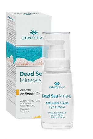 PRODUSE - Cremă anticearcăn cu minerale de la Marea Moartă, alge marine şi acid hialuronic, 30 ml