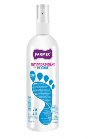 Produse autohtone - Farmec Spray antiperspirant pentru picioare, 200 ml