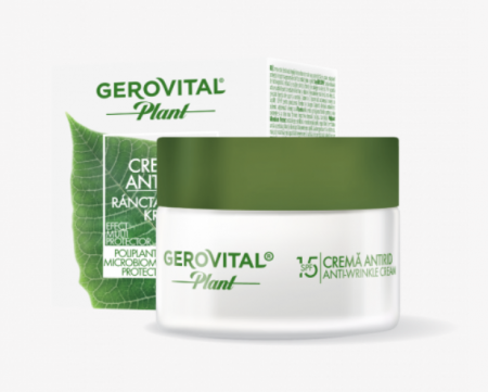 Dermato-cosmetice - Gerovital Plant Cremă antirid protect SPF15, 50 ml