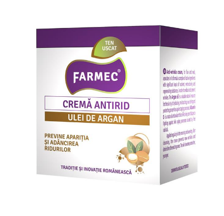 Altele - Farmec Cremă antirid cu ulei de argan, 50 ml
