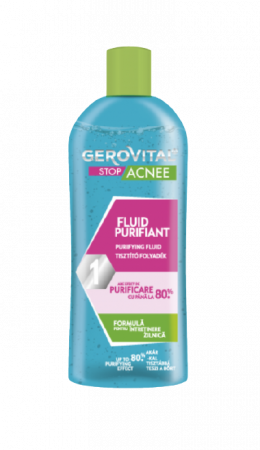 Dermato-cosmetice - Gerovital Stop Acnee Fluid purifiant, 150 ml