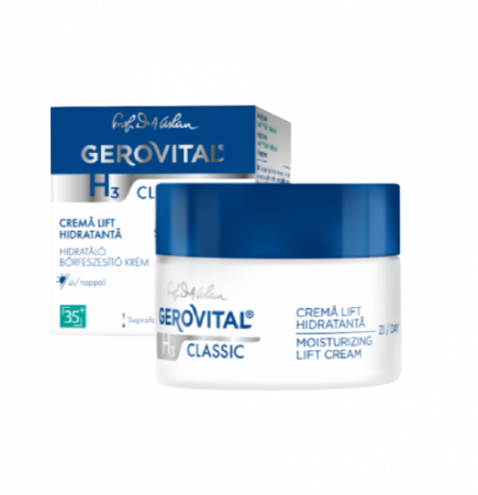 Dermato-cosmetice - Gerovital H3 Classic Cremă lift hidratantă de zi, 50 ml