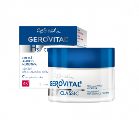 Dermato-cosmetice - Gerovital H3 Classic Cremă antirid nutritivă de noapte, 50 ml