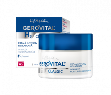 Dermato-cosmetice - Gerovital H3 Classic Cremă intensiv hidratantă de zi, 50 ml