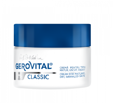Dermato-cosmetice - Gerovital H3 Classic Cremă pentru ten matur, uscat si ridat 55+, 50 ml