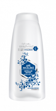 Dermato-cosmetice - Gerovital H3 Hyaluron C Apa micelară, 400 ml
