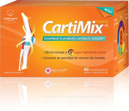 Multivitamine si minerale adulti - Cartimix Forte 60 comprimate filmate GOOD DAY