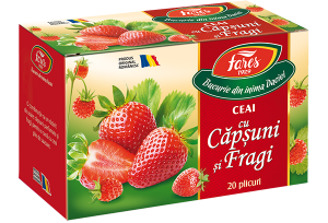 Dieta Si Wellness - Ceai aromat de fructe Fares, căpșuni și fragi, 20 plicuri