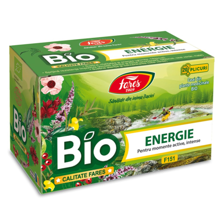 Ceaiuri - Ceai Bio Energie Fares, 20 plicuri