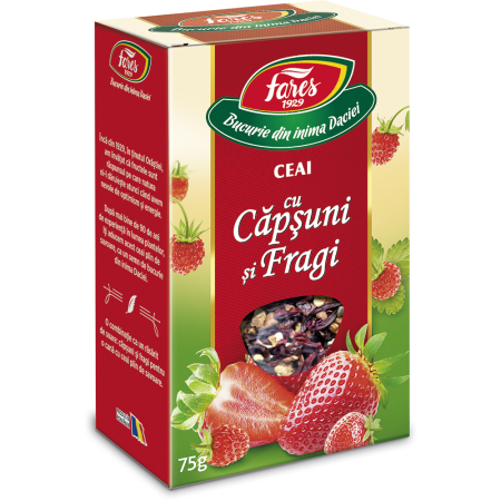 Ceaiuri - Ceai Căpșuni și Fragi 75 g Fares