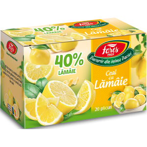 Aștept un bebeluș! - Ceai cu lamaie 40%, ceai la plic