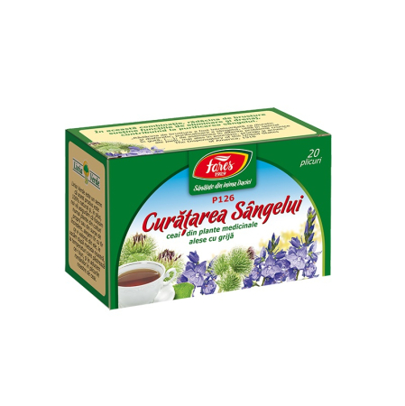 Dieta Si Wellness - Ceai Curățarea sângelui P126 Fares 20 plicuri