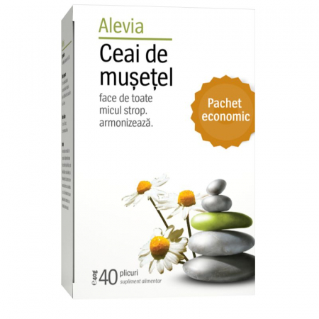 Digestie și metabolism - Ceai de mușetel, pachet economic cu 40 plicuri