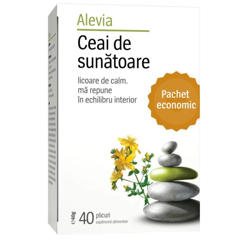 Tulburări gastrointestinale - Ceai de sunătoare, pachet economic cu 40 plicuri
