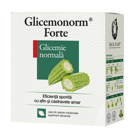 Ceaiuri - Ceai Glicemonorm Forte 50 g, Dacia Plant