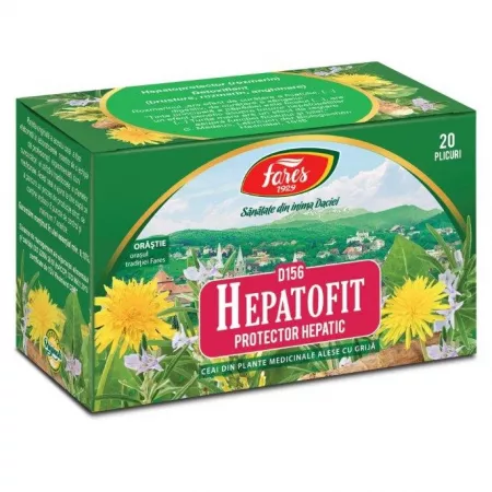 Produse autohtone - Ceai Hepatofit , 20plicuri