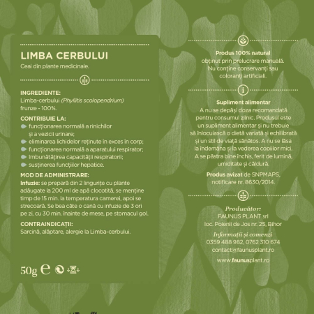 Ceai Limba Cerbului 50g [5]