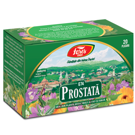 Dieta Si Wellness - Ceai Prostata G74 Fares 20 plicuri
