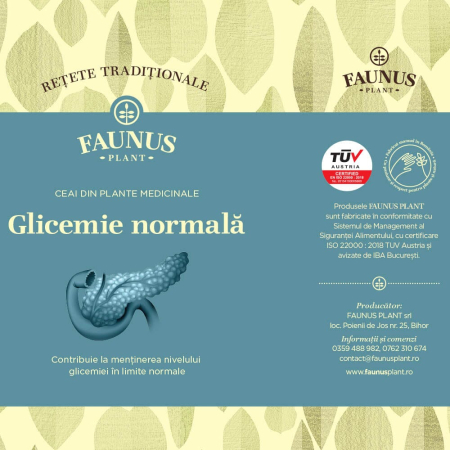 Ceai -Rețete Tradiționale- Glicemie Normala 180g [6]