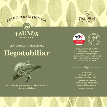 Ceai -Rețete Tradiționale- Hepatobiliar 180g [6]
