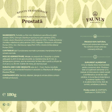 Ceai -Rețete Tradiționale- Prostata 180g [5]