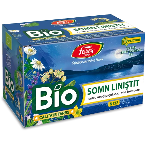 Ceaiuri - Ceai Somn Liniștit Bio Fares 20 doze