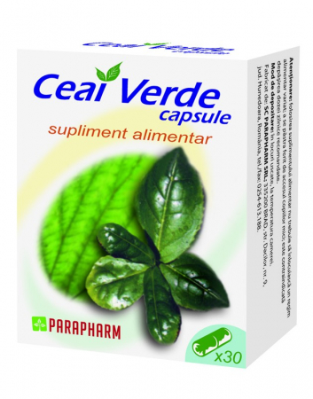 Boli hormonale și de nutriție - Ceai Verde X 30 Capsule