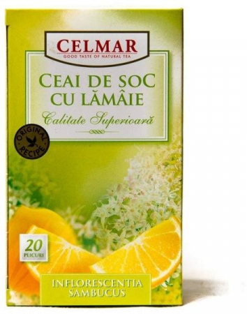 PRODUSE - Ceai de soc cu lamaie, 20 plicuri
