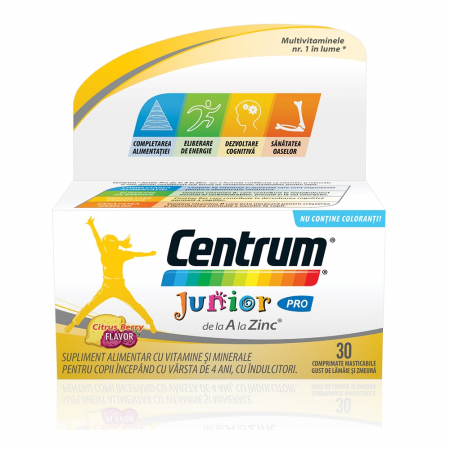 Promotiile lunii Septembrie - Centrum Junior, 30 comprimate masticabile