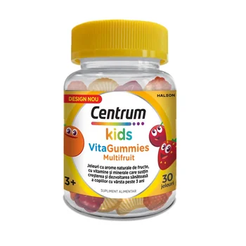 Suplimente Alimentare - Centrum Kids VitaGummies Multifruit, 30 jeleuri
