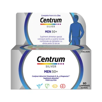 Suplimente Alimentare - Centrum Silver 50+ Bărbați 60 comprimate