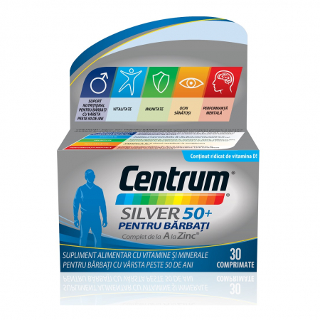 Imunitate - Centrum SILVER 50+ pentru barbati, 30 comprimate